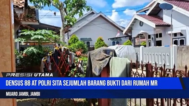 Diduga Terlibat Jaringan Teroris, Rumah Pedagang Kerupuk Di Muaro Jambi Di Geledah Tim Densus 88 Polri