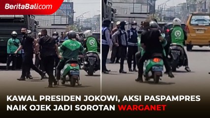 Kawal Presiden Jokowi, Aksi Paspampres Naik Ojek Jadi Sorotan Publik