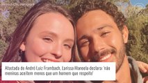 Detalhe do namoro com André Luiz Frambach é exposto na web por Larissa Manoela: 'Não aceitem menos'