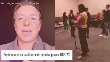 'BBB 23': Boninho mostra detalhes da seletiva presencial para o reality. Vídeo!