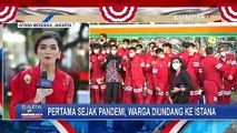 Antusiasme Warga Jelang Upacara HUT ke-77 Republik Indonesia di Istana Merdeka