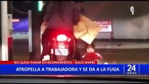 Por no pagar estacionamiento: atropella a trabajadora y se da a la fuga