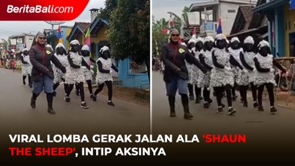 Viral Lomba Gerak Jalan ala 'Shaun The Sheep'