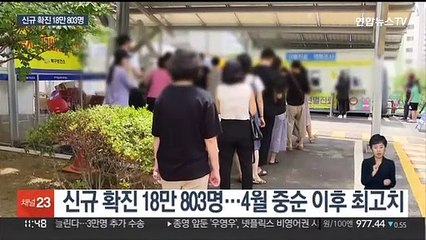 18주 만에 최다 18만명 확진…"주말 당직병원 운영"