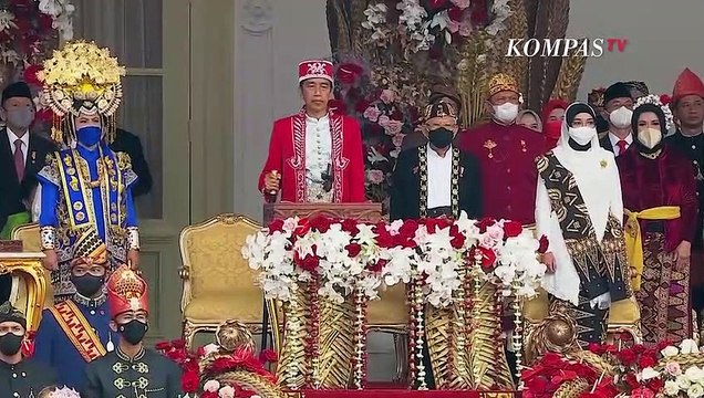 [Full] Detik-Detik Pembacaan Proklamasi HUT ke-77 RI: Tembakan Meriam 17 Kali!