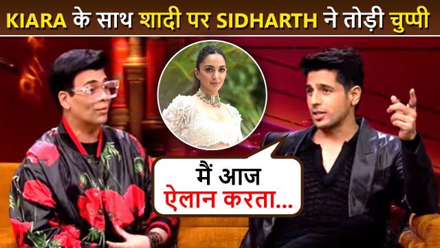 Sidharth Malhotra Confesses About Marrying Kiara Advani On Koffee With Karan 7
