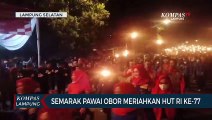Semarak Pawai Obor di Lampung Selatan Meriahkan HUT ke-77 RI