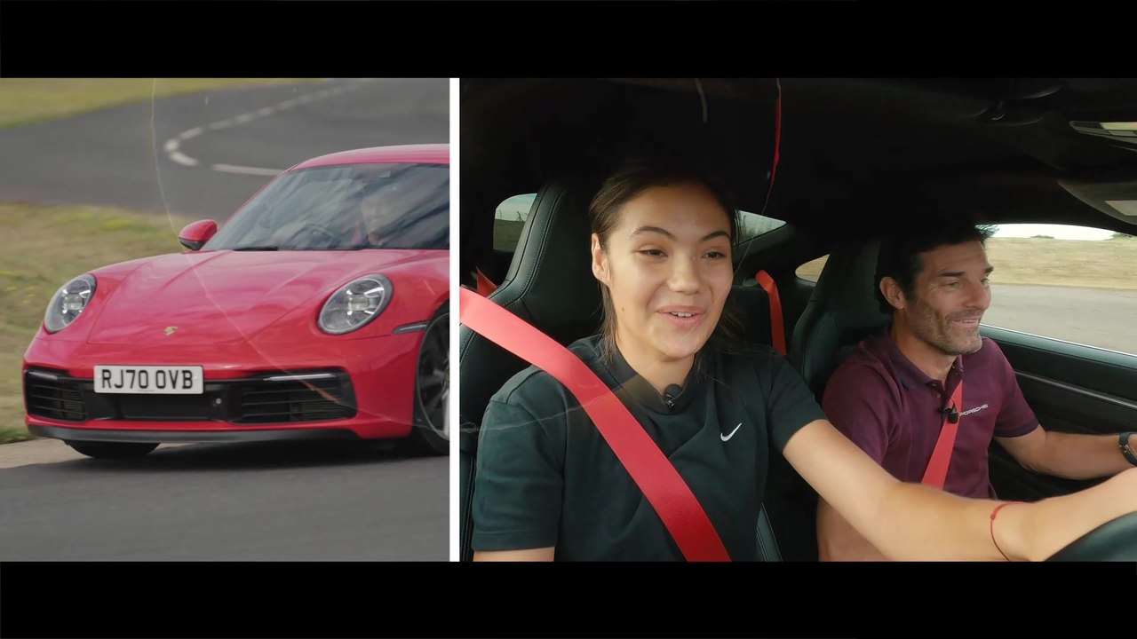 Emma Raducanu - Schnelle Runden mit dem Porsche 911 Carrera S in Silverstone