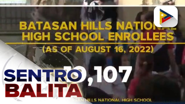 Batasan Hills National High School, nagsagawa ng simulation bilang paghahanda sa pagbabalik klase sa Lunes; Ilang classrooms, hinati para ma-accommodate ang dami ng mga estudyante