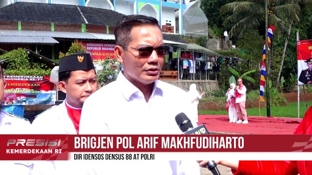 Densus 88 AT Polri Gelar Upacara Hari Kemerdekaan RI Ke-77 Bersama Eks Napiter