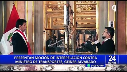 Presentan moción de interpelación contra el Ministro de Transportes Geiner Alvarado