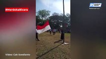 Kompak, Warga Wrati Gelar Upacara Bendera HUT Kemerdekaan RI ke 77 di Lapangan