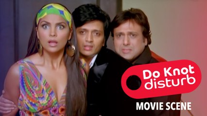 Govinda & Riteish Convince The Detective That He Is John Matthews | Do Knot Disturb | Movie Scene