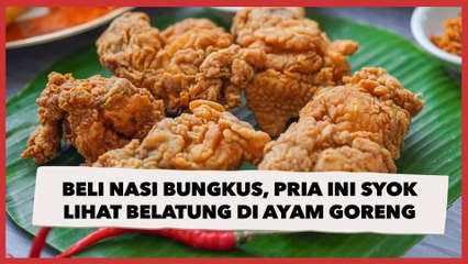 Beli Nasi Bungkus, Pria Ini Syok Lihat Belatung di Ayam Goreng