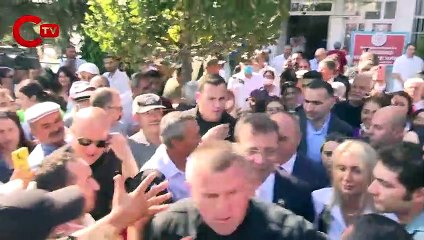 Hacıbektaş'ta yurttaşlardan Ekrem İmamoğlu'na sevgi seli: Adım atmakta zorlandı