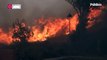 Las duras imágenes de los bomberos de Castelló intentando apagar el incendio de Bejís