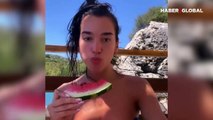 Dua Lipa'nın yediği şey sosyal medyada gündem oldu!