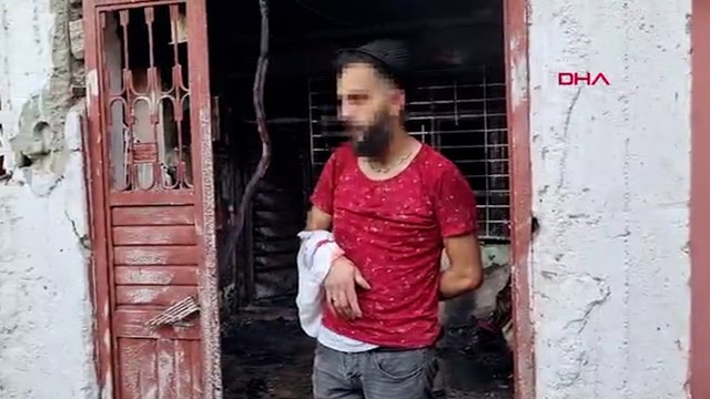 Evi kundakladığı iddia edilen kiracıyı komşuları darbedip, bıçakladı