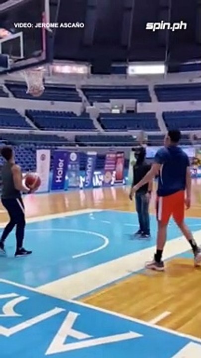 Aaron Black practices his shooting two hours before do-or-die Game 7 tip off vs San Miguel