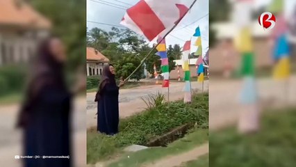 Niat Rayakan Kemerdekaan Indonesia Ibu Ini Malah Kibarkan Bendera Negara Lain