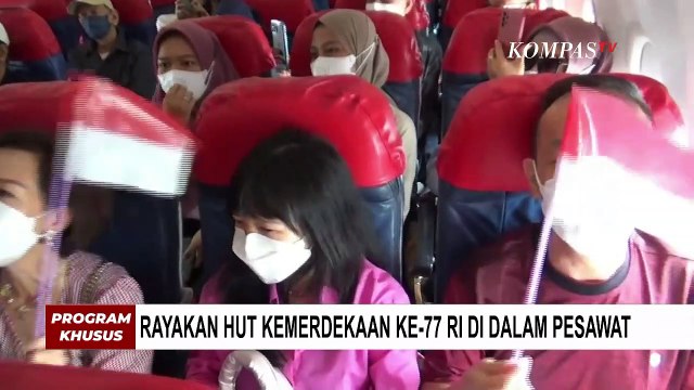 Penumpang Pesawat Rute Jakarta-Pontianak Nyanyikan Lagu Kemerdekaan dari Ketinggian 30 Ribu Kaki!