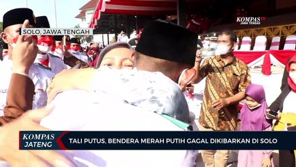 Tali Putus, Bendera Merah Putih Gagal Dikibarkan di Solo
