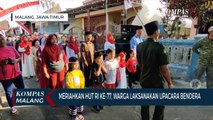 Warga Kampung Saptorenggo Pakis Ikut Semarakkan Kemerdekaan Dengan Upacara Bendera