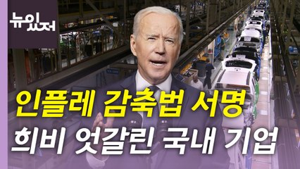[뉴있저] 바이든, 인플레 감축법 서명...희비 엇갈린 국내 기업 / YTN