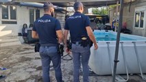 Controlli nel campo nomadi di via Salviati a Roma, identificati in 350