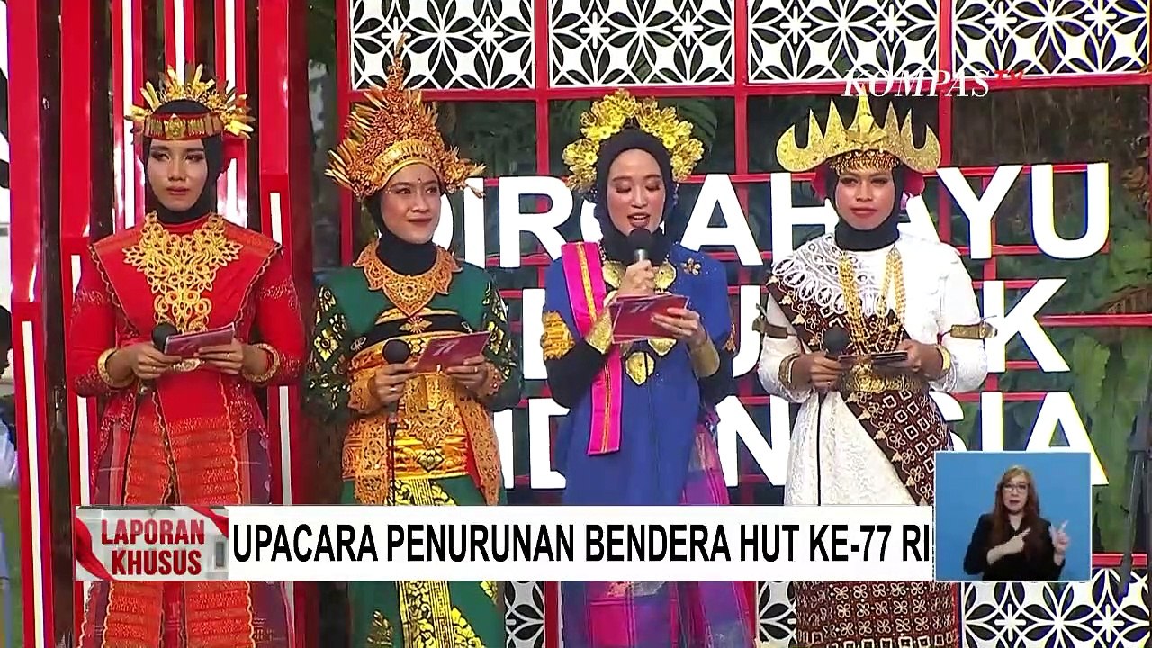 Momen Presiden Jokowi Jadi Inspektur Upacara Penurunan Bendera HUT RI ke-77 di Istana Negara Jakarta