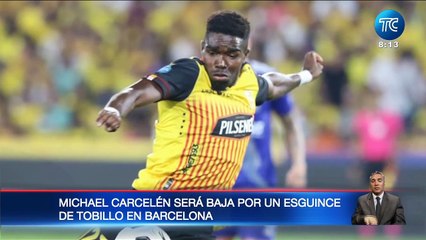 Michael Carcelén será baja por un esguince de tobillo
