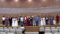 Çekmeköy'de 8 Roman çift, toplu nikah töreni ile mutluluğa 'evet' dedi