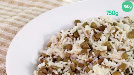 Riz aux lentilles