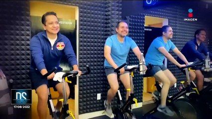 Así le fue a Roberto López Olvera y a Enrique Villanueva en la clase de spinning