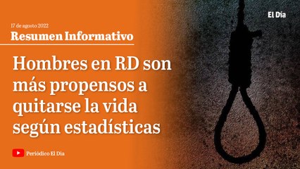 Hombres en RD son mas propensos a quitarse la vida