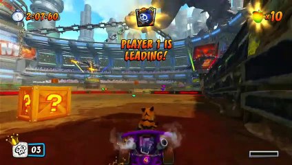 Parking Lot Limit Battle Gameplay - Crash Team Racing Nitro-Fueled