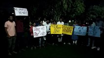 पत्रकारिता विवि के विद्यार्थियों ने दी छात्रसंघ चुनाव के बहिष्कार की धमकी, भूख हड़ताल पर छात्र