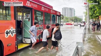 Überschwemmungen in Myanmar