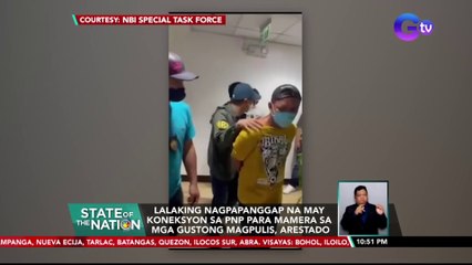 Lalaking nagpapanggap na may koneksyon sa PNP para mamera sa mga gustong magpulis, arestado | SONA