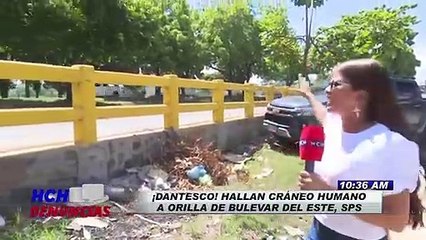 ¡Dantesco! Hallan cráneo humano a orilla del bulevar del este, SPS