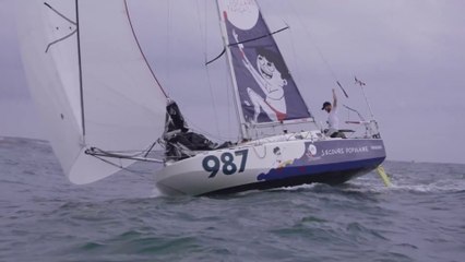 Les Sables Les Açores Les Sables 2022  : Arrivée de Léo Bothorel, 2ème Série de l'étape 2 et vainqueur au général / Les Sables d'Olonne Vendée Course au Large