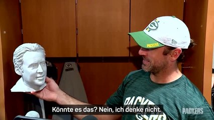 Aaron Rodgers und seine Nicolas-Cage-Büste