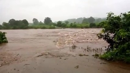 यहां लगातार बारिश के कारण नदी- नाले उफान पर