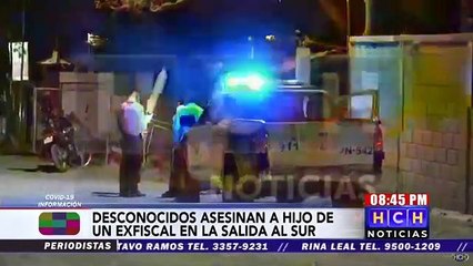 Desconocidos asesinan al hijo de un Ex-fiscal en la salida al sur de la capital
