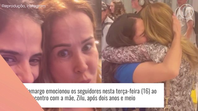 Camilla Camargo viaja para ver Zilu no aniversário de 60 anos de Zezé Di Camargo. Veja o reencontro emocionante!
