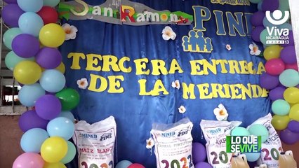 Realizan tercera entrega de la Merienda Escolar en Matagalpa