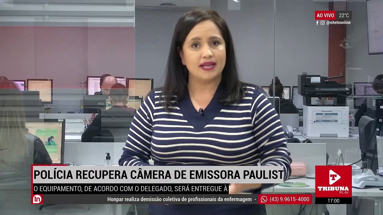 Polícia Civil recupera câmera de emissora paulista