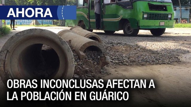 Obras inconclusas afectan a la población en Guárico - 17ago - VPItv