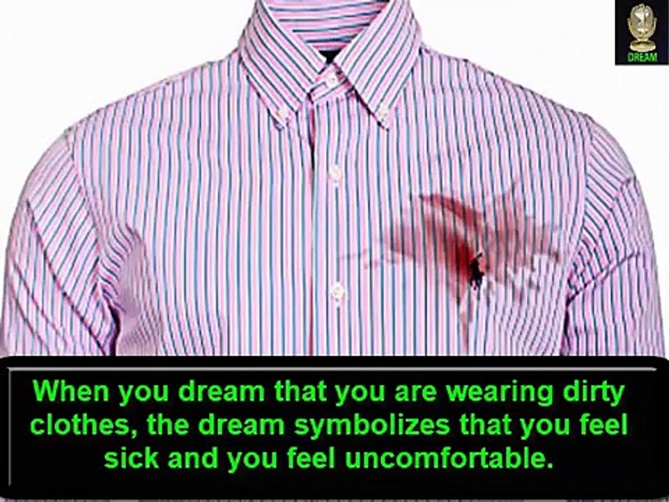 When you #dream that you are #wearing #dirty #clothes, the dream symbolizes that you feel #sick