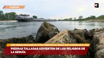 Piedras talladas advierten de los peligros de la sequía